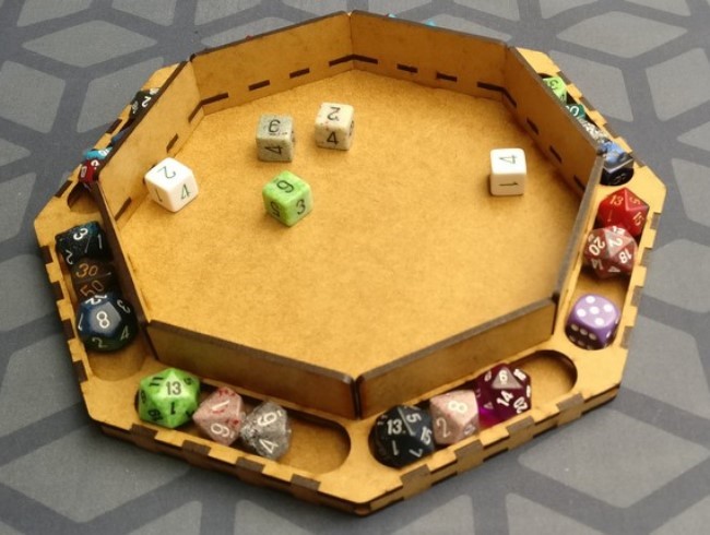 Octagonal Dice Tray