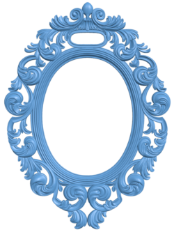 Pattern oval frame