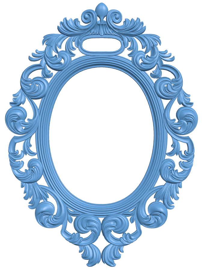 Pattern oval frame