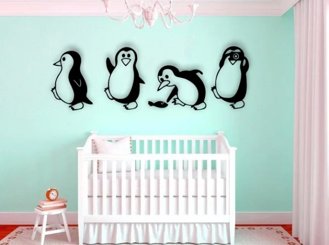 Penguins wall decor