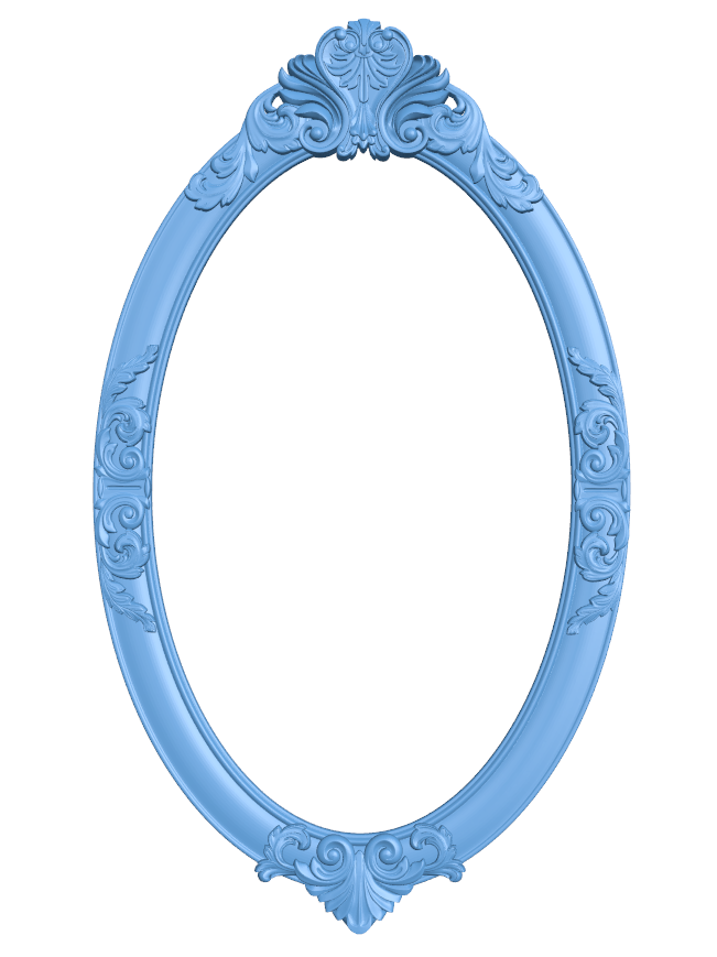 Picture frame or mirror oval