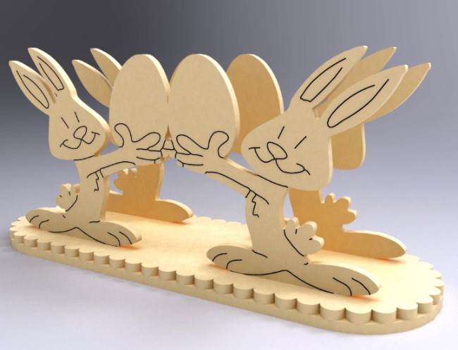 Bunnies napkin holder