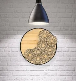 Chrysanthemum wall decor