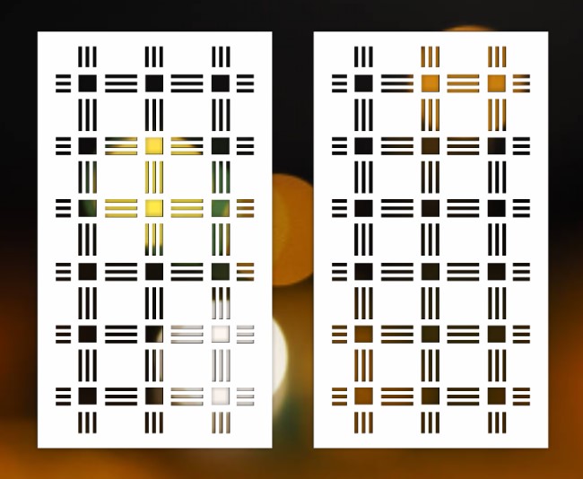 Design pattern panel screen