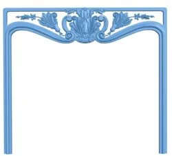 Fireplace door frame