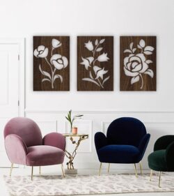 Flower wall decor