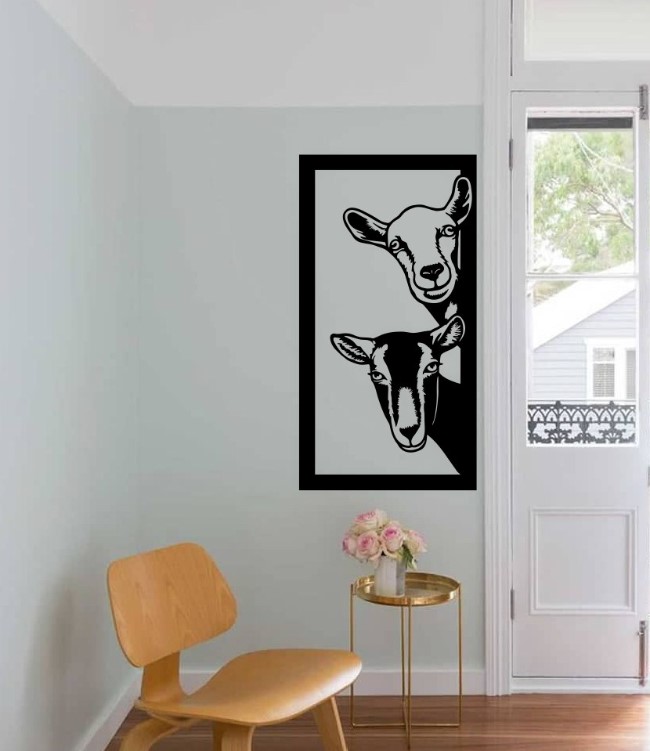 Goats wall decor