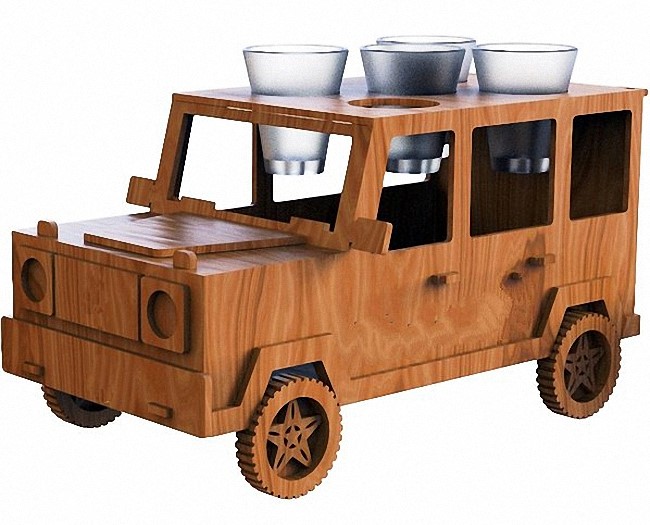 Jeep car minibar