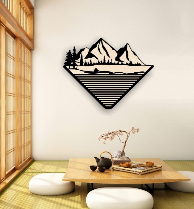 Moutain wall decor