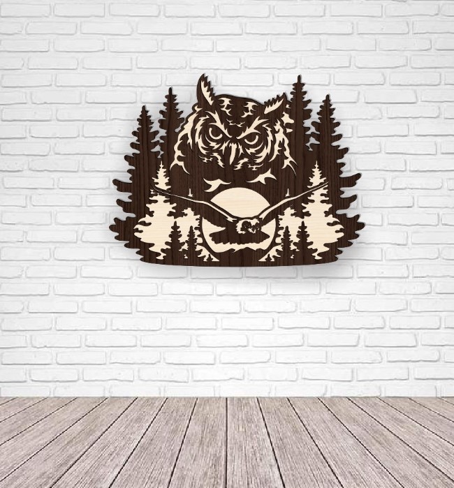 Owl wall decor