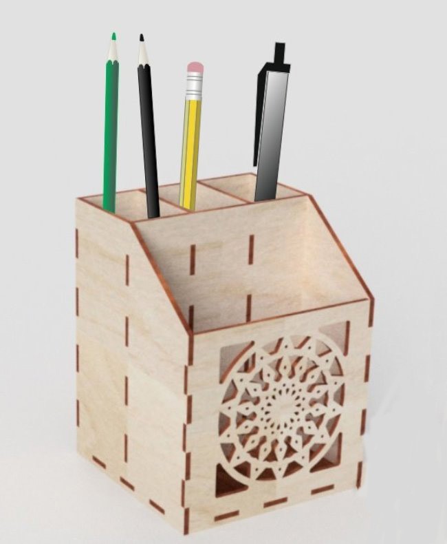 Pencil holder – 3D Model – Vector files