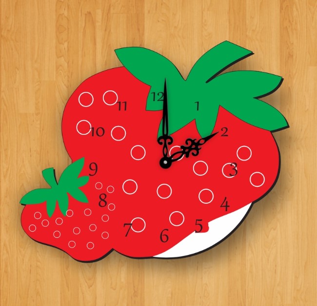 Strawberry clock