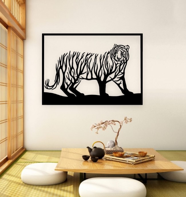 Tiger tree wall decor