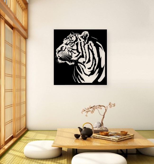 Tiger wall decor