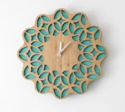 3D Unique Wooden Wall Clock