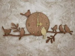 Birds On Branch Wall Clock