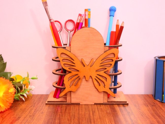 Butterfly Desk Pen Holder