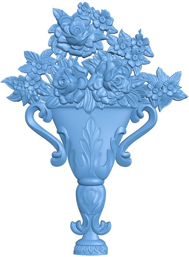 Flower vase painting