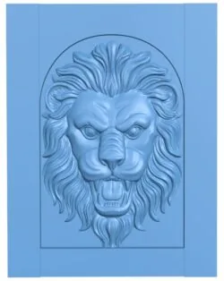 Lion head painting