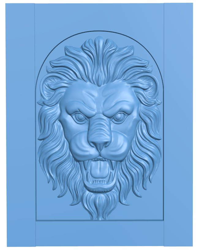 Lion head painting