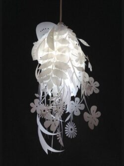 Natural canvas lampshade