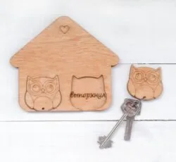 Owl Wall Decor Key Holder