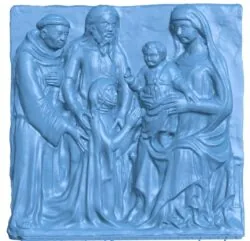 Painting of Mary with children