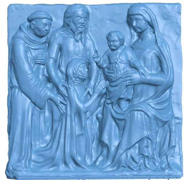 Painting of Mary with children