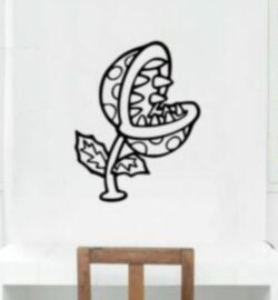 Piranha plant wall decor