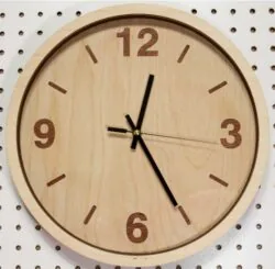 Wooden Simple Wall Clock