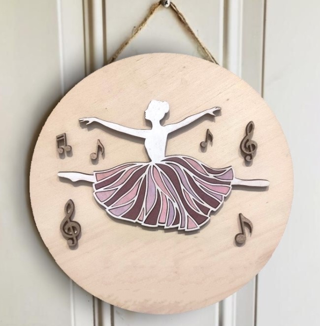 Ballerina door sign