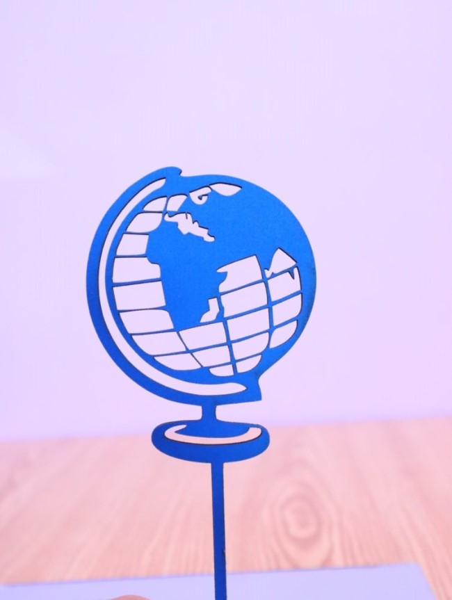 Globe Cake Topper