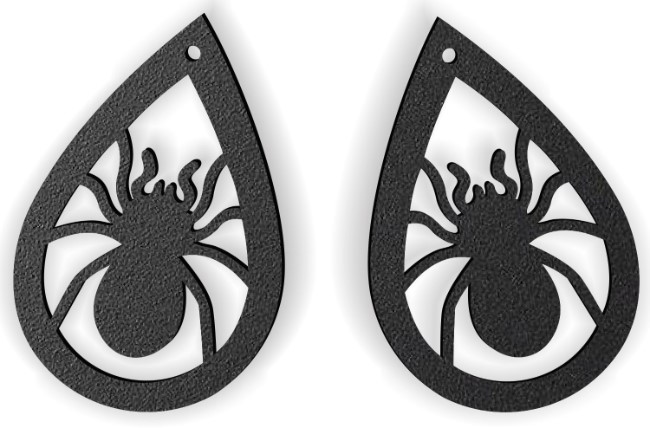 Halloween spider earring