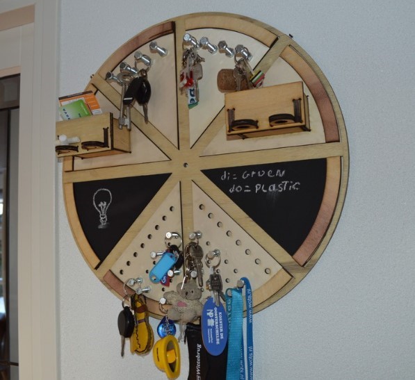 Pizza Wall Mounted Key Holder