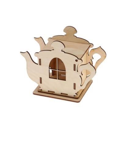 Wooden Teapot Shaped