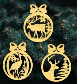 Animal Christmas ball