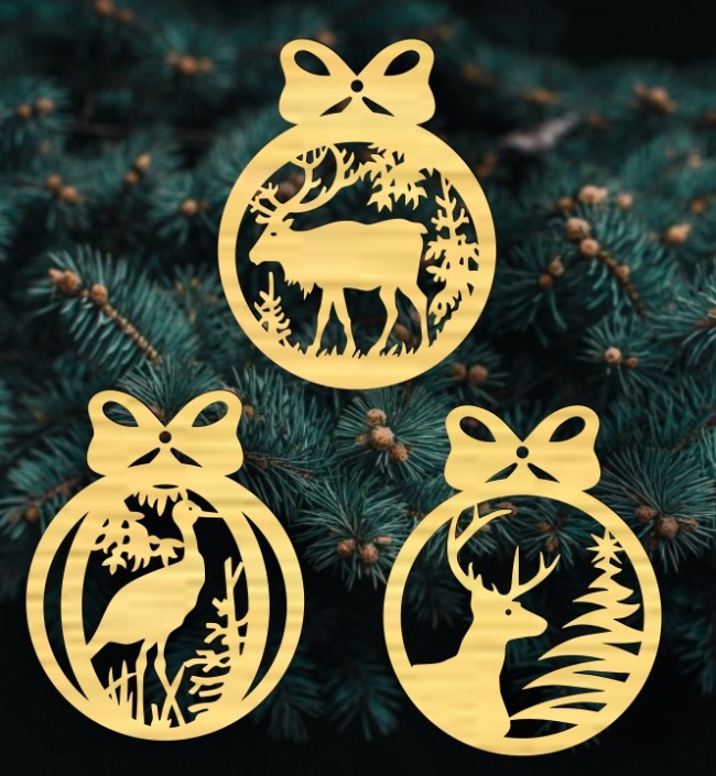 Animal Christmas ball