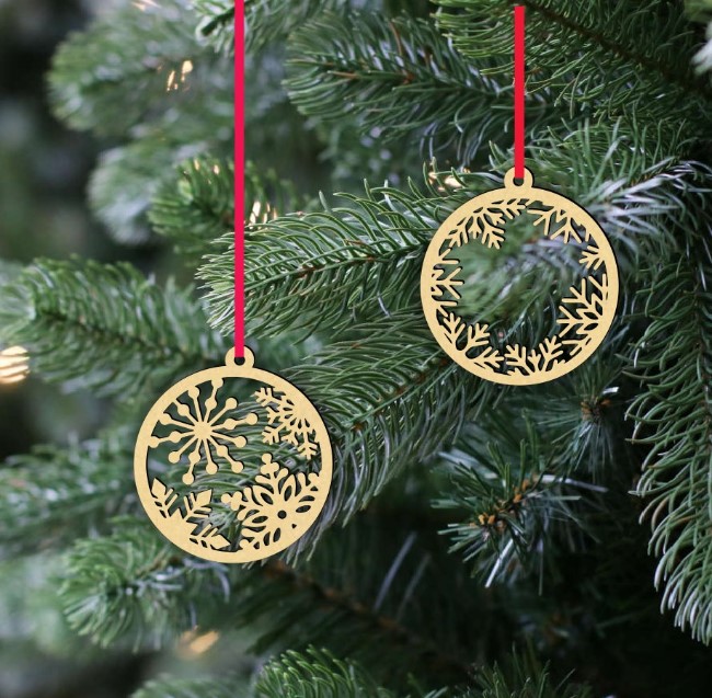 Christmas ornaments snowflake