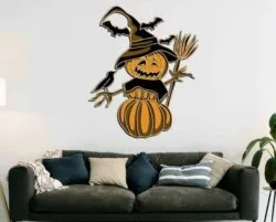 Multilayer pumpkin scarecrow