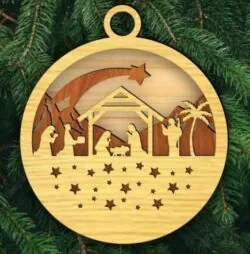 Nativity Christmas ornament