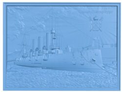 Painting of the cruiser Aurora