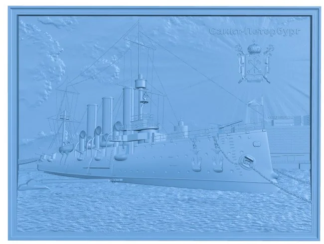 Painting of the cruiser Aurora