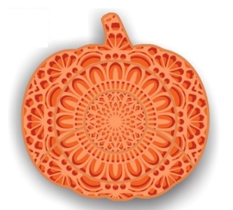 Pumpkin Mandala multilayer Hallowen