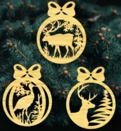 Animal Christmas ball