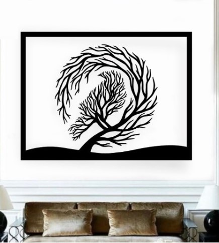 Bird tree wall art