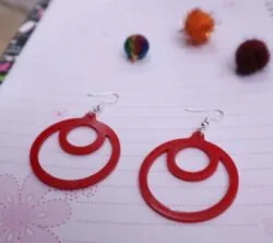 Round Drop Earrings