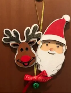 Santa And Reindeer