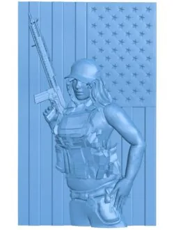 Soldier woman