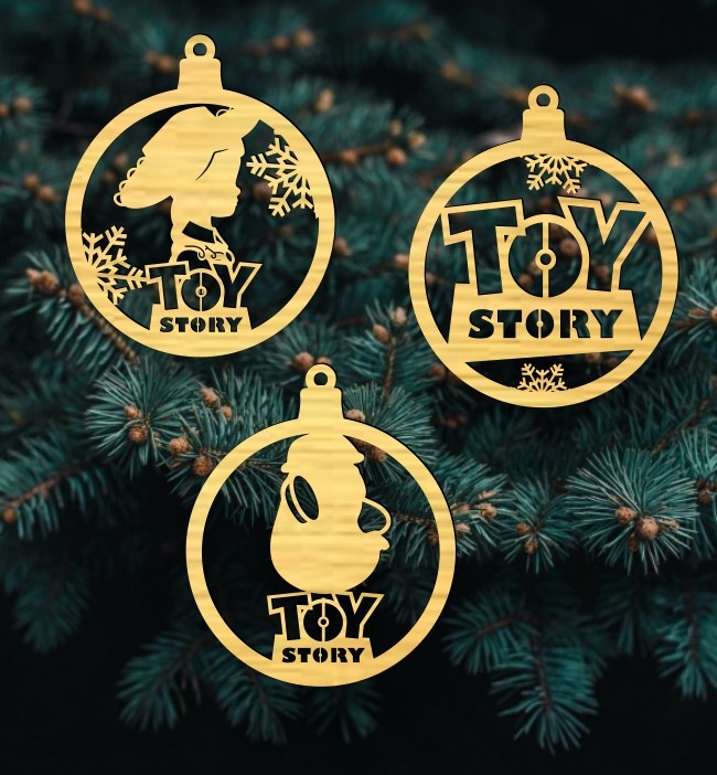 Toy story Christmas ball 3D Model Vector files