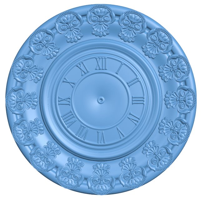 Wall clock pattern (6)